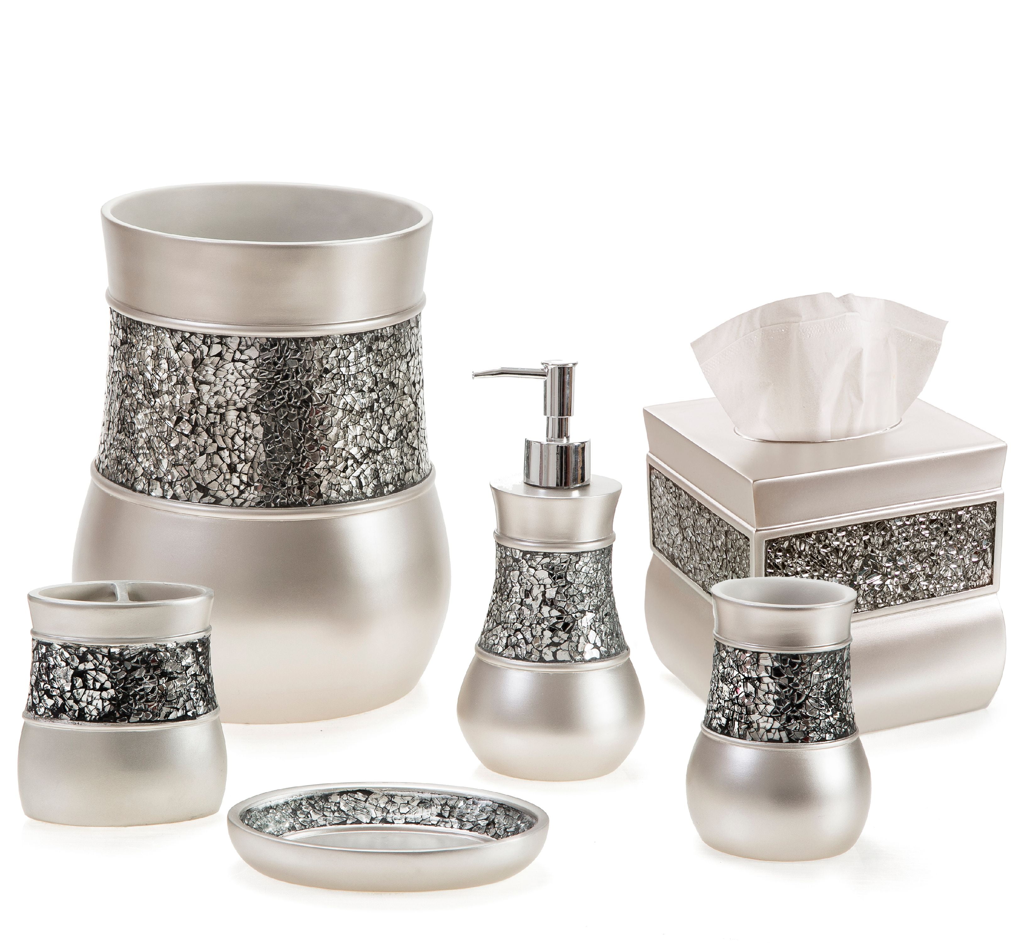 Elegant 6 Piece Bathroom Ceramic Accessory Set High Quality New Arrival Sale! 