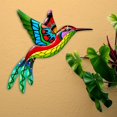 thumbnail image 3 of 3 esculturas coloridas de colibrí para decoración de pared para jardín interior Zulema Escultura de arte de pared, 3 of 7