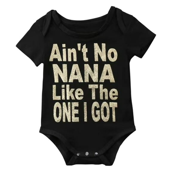 MANHUJI Clothes Infant Baby Boys Girls Short Sleeve Mother's Day Prints Romper Newborn Bodysuits 6-9 Month Boy Clothes Baby Girl Outfits 3-6 Months Baby Girl Clothes 3-6 Months (Gray,100)