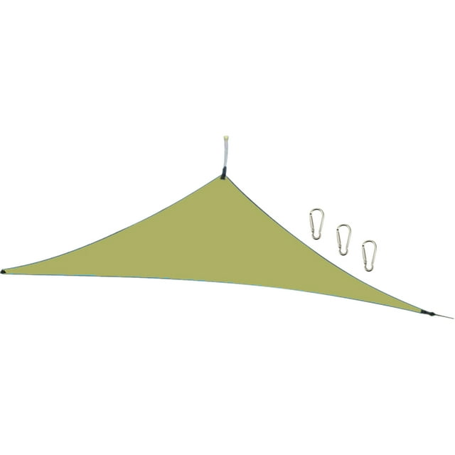 Toldo de vela para el sol resistente a los rayos UV, resistente al agua, resistente al agua, triángu Tomshoo Verde/Tipo 3