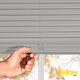 thumbnail image 3 of Grand Gray 43 in. W X 84 in. H Cordless Light Filtering Vinyl Mini Window Blinds with 1 in. Slats, 3 of 7
