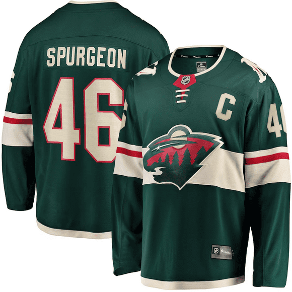 Jared Spurgeon Minnesota Wild NHL Fanatics Breakaway Home Jersey, Small