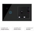 thumbnail image 3 of PinesC Smart Wall Socket 95-250V Touch Light Switch Smart Life APP Remote Control, Voice Control, Touch Control Compatible with Alexa Google Assistant Smart Switch Plug O, 3 of 5