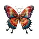 thumbnail image 1 of Decoración de pared de mariposa de metal, adorno colorido, decoración de valla para exteriores, pared de mariposas 40 cm x 38 cm, 1 of 9