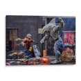 thumbnail image 1 of Cuadro decorativo - Flash vs. King Shark Tierra 2, Memo Rodcam 90x60 Canvas Lab Caricaturas, DC (Cómics), Series de TV, Superhéroes, Héroes,, 1 of 2