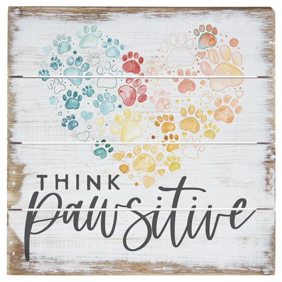 Sincere Surroundings Boards Think Pawsitive 6"