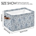 thumbnail image 4 of Yayeee Canvas Storage Basket with Handles for Shelves Fabric Bins Closet Organizer, Blue Octopus Pattern, 4 of 8