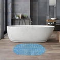 thumbnail image 5 of KOYPTL Transparent Bath Tub Mat 35x16In,Long Bathtub Sink Mat Non Slip in Shower with Drain Holes and Suction Cups,Washable and Durable Solid Shower Mat for Bathroom Floor Bathtub Easy to Clean Blue, 5 of 5