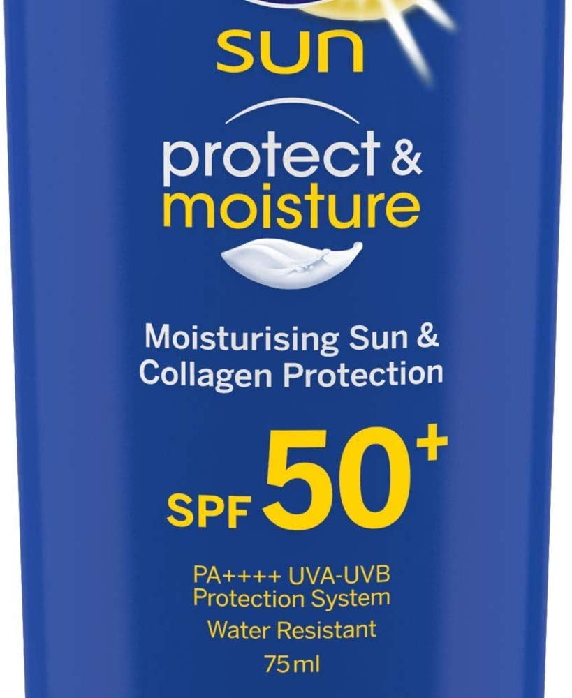 Trechter webspin Dag Onzeker NIVEA Sunscreen Lotion, Sun Protect and Moisture (SPF 50), 75ml -  Walmart.com