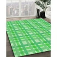 thumbnail image 2 of Ahgly Company Indoor Square Patterned Neon Green Area Rugs, 6' Square, 2 of 6