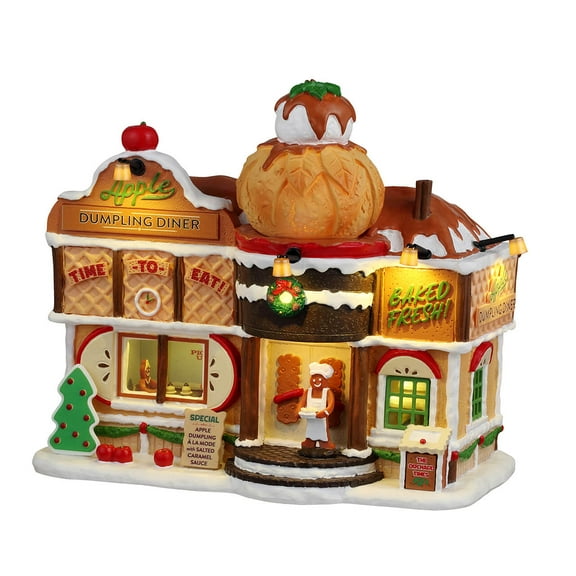 LEMAX Apple Dumpling Diner, Battery-Operated(4.5V) #45287