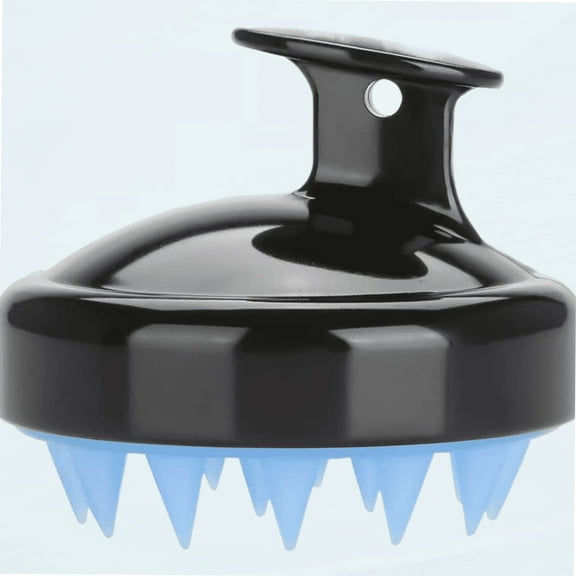 Hair Massage Brush, 5 Colors Shampoo Scalp Shower Bathing Washing Hair Massage Massager Brush Comb Head Skin Cleaning Care Deep Hair Cleaning for Women Men or Pets(Black)