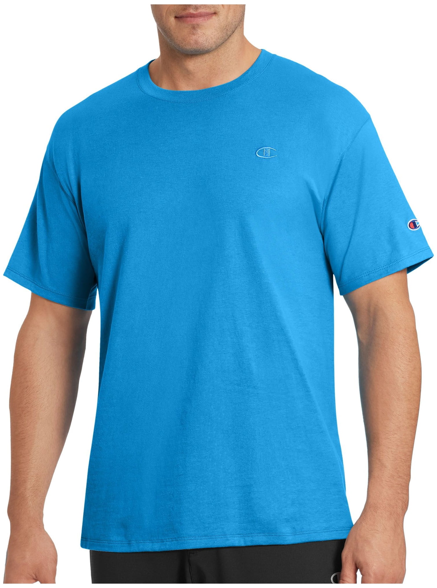 swiss blue champion t shirt