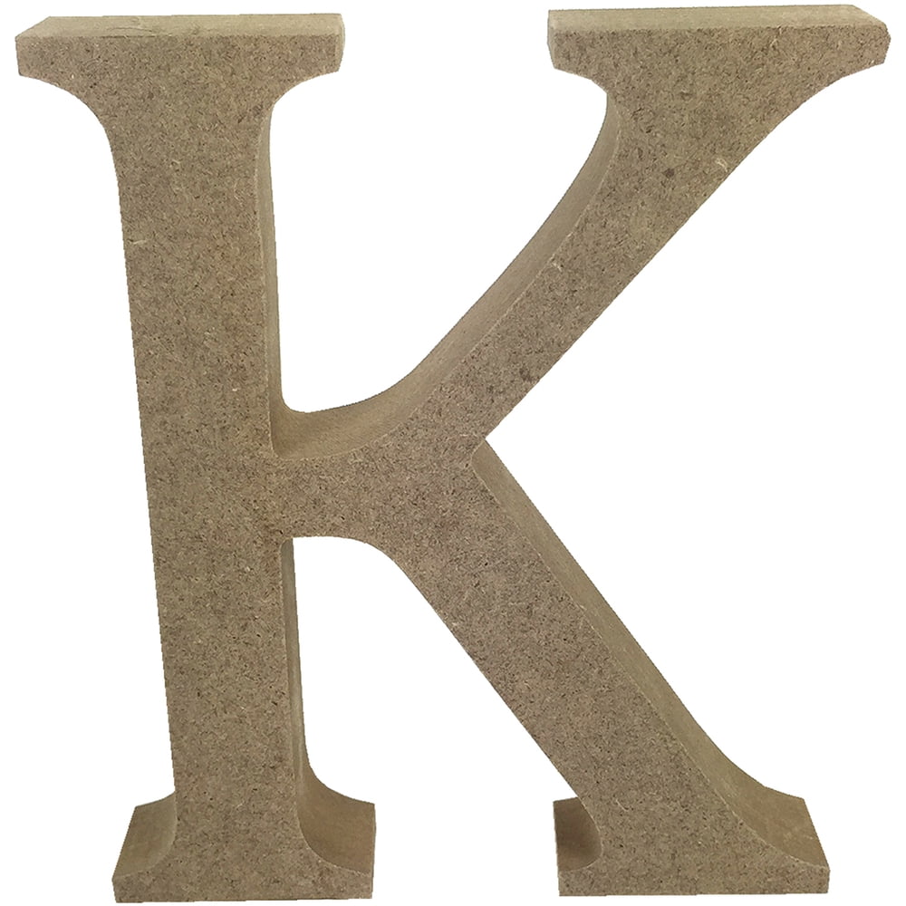Smooth MDF Blank Shape Serif Letter K Walmart Walmart