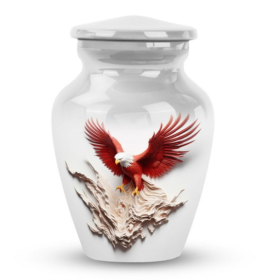The Artistic Flight Of The Origami Eagle, Cremation Keepsake Urns, Urns For Human Ashes Adult Mall & Female, Funeral Urns Small, Mini Keepsake Funeral Urn 3''