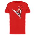 thumbnail image 1 of Red Kick Taekwondo Fighter Tee Men's -Image by Shutterstock, 1 of 1