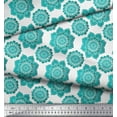 thumbnail image 2 of Soimoi Poly Georgette Fabric Floral Mandala Print Sewing Fabric Yard 42 Inch Wide, 2 of 3