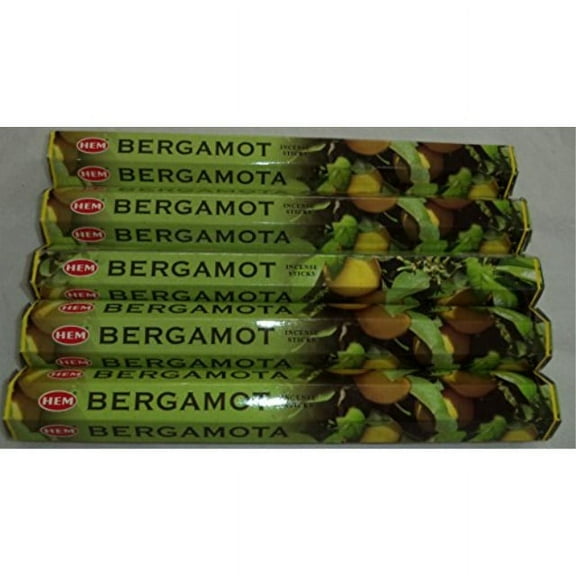 hem bergamot 100 incense sticks (5 x 20 stick packs)