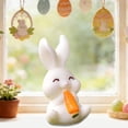 thumbnail image 4 of Hiroekza Easter Decor, Easter Small Bunny Ornament Resin Ornament Easter Gifts for Kids, 4 of 6