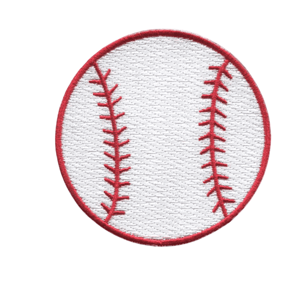 Baseball Patch 2. 875" round (Not an Iron-on Patch)