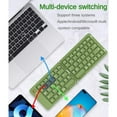 thumbnail image 2 of B023 Dual-Fold Bluetooth 5.0 Keyboard with Magnetic Closure - Portable 3-Device Sync, Silent Keys, Rechargeable 210mAh Battery - Compatible with iOS/Android/Windows, Includes Phone Stand & Type-C, 2 of 6