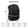 thumbnail image 3 of Backpack Rain Cover with Reflective Strip Waterproof Ultralight Backpack Cover, Storage Pouch, for Hiking, Camping, Biking, Outdoor, Traveling, 3 of 5