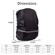 thumbnail image 3 of Funda para lluvia para mochila con tira reflectante, funda para mochila ultraligera impermeable, bolsa de almacenamiento, para senderismo, camping, ciclismo, exteriores, viajes, 3 of 5