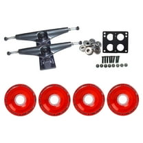 Core 7.0 Black Longboard Trucks Wheels Package Bigfoot 70mm Pathfinders Red