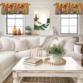thumbnail image 4 of Colorful Flowers Kitchen Curtain Valances for Windows Farmhouse Short Curtains, Farmhouse Sunflower Daisy Rod Pocket Valance Curtain for Bedroom Cafe Living Room 42"x12", 4 of 8