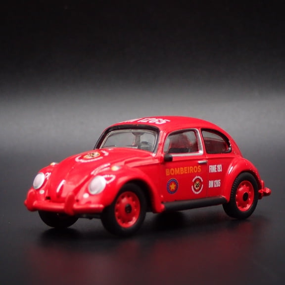 Open Box 1960-1967 VW VOLKSWAGEN BEETLE BUG BOMBEIROS FONE 1:64 SCALE DIECAST MODEL CAR