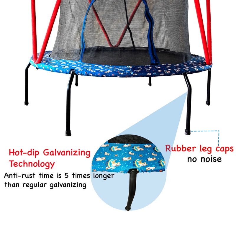 Gundir 66'' Trampoline for Kids Toddler Indoor Outdoor Small Trampolines for Baby with Heighten Net