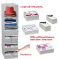 thumbnail image 3 of SimpleHouseware Organisateur Suspendu pour Garde-Robe à 6 Tablettes avec Rangement à 5 Tiroirs, Gris, 3 of 8