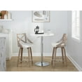 thumbnail image 3 of Charlotte Counter Stools for Kitchen Counter in Fabric and Chrome Footrest, Counter Height Chairs, Bar Stools Set of 2, Counter Height Chairs, Bar Stools For Kitchen Island, 3 of 6