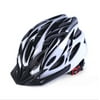 Bicycle Cycling Bike Carbon EPS Safety Helmet Visor Adjustable Removable Black & White