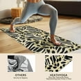 thumbnail image 4 of Zebra and Leopard Print Pattern Hot Yoga Mat Towel Non Slip for Hot Yoga - Quick-Drying Yoga Mat Cover with 4 Corner Pockets with Travel Bag - Hot Yoga Towel Non Slip 74"x26", 4 of 6