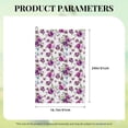 thumbnail image 4 of Easygdp Violets Flowers Golf Towel 24x16in for Men and Women with Carabiner Clip for Easy Attachment, 4 of 8