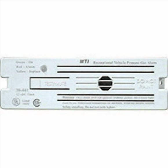 MTI Industry Détecteur de Fuites au Propane 30-441-P-BL Alerte de Sécurité; Détecteur à Montage en Surface; Alertes de Fuite avec Bip; avec Réinitialisation Automatique; Fil Rigide 12 Volts CC; Noir