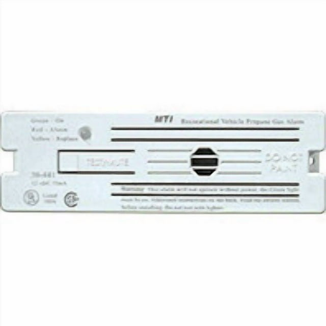 MTI Industry Détecteur de Fuites au Propane 30-441-P-BL Alerte de Sécurité; Détecteur à Montage en Surface; Alertes de Fuite avec Bip; avec Réinitialisation Automatique; Fil Rigide 12 Volts CC; Noir