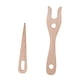 thumbnail image 1 of Kit de 2 piezas de tenedor de tejer y aguja de ojo, tenedor Lucet de madera para niños, hecho a mano Marrón, 1 of 9