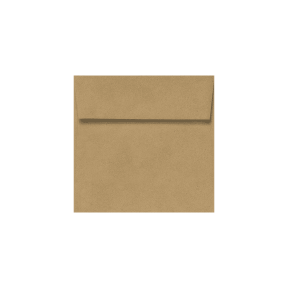 LUXPaper Square Envelopes, 70 lb, 3 1/4 x 3 1/4, Grocery Bag Brown, 50 Pack