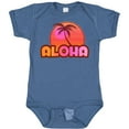 thumbnail image 3 of Inktastic Pink Aloha Palm Girls Baby Bodysuit, 3 of 5