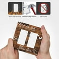 thumbnail image 5 of Sdmnsg-T Rustic Inspirational Quotes Print 2-Gang Rocker Decorative Electrical Receptacle Outlet Plates Covers for Bedroom Kitchen Farm House Decor, 5 of 5