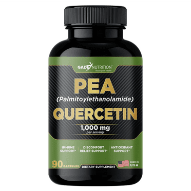 Gade Nutrition PEA (palmitoylethanolamide) with Quercetin Phytosome 1,000 mg| Made in the USA