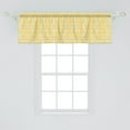 thumbnail image 2 of Ambesonne Yellow Chevron Window Valance, Ikat Style Abstract Sketchy Looking Faded Zigzag Motif Tile, Curtain Valance for Kitchen Bedroom Decor with Rod Pocket, 54" X 18", Marigold Pale Blue White, 2 of 3
