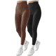 thumbnail image 1 of Pack de 2 Piezas Leggings térmicos para Mujer Pantalones Deportivos atléticos de Yoga Entrenamiento mallones UNITALLA, 1 of 9