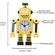 thumbnail image 2 of Robot Alarm Clock, Stainless Metal Silent Alarm Clock With Flashing Glowing Eyes, 2 of 5