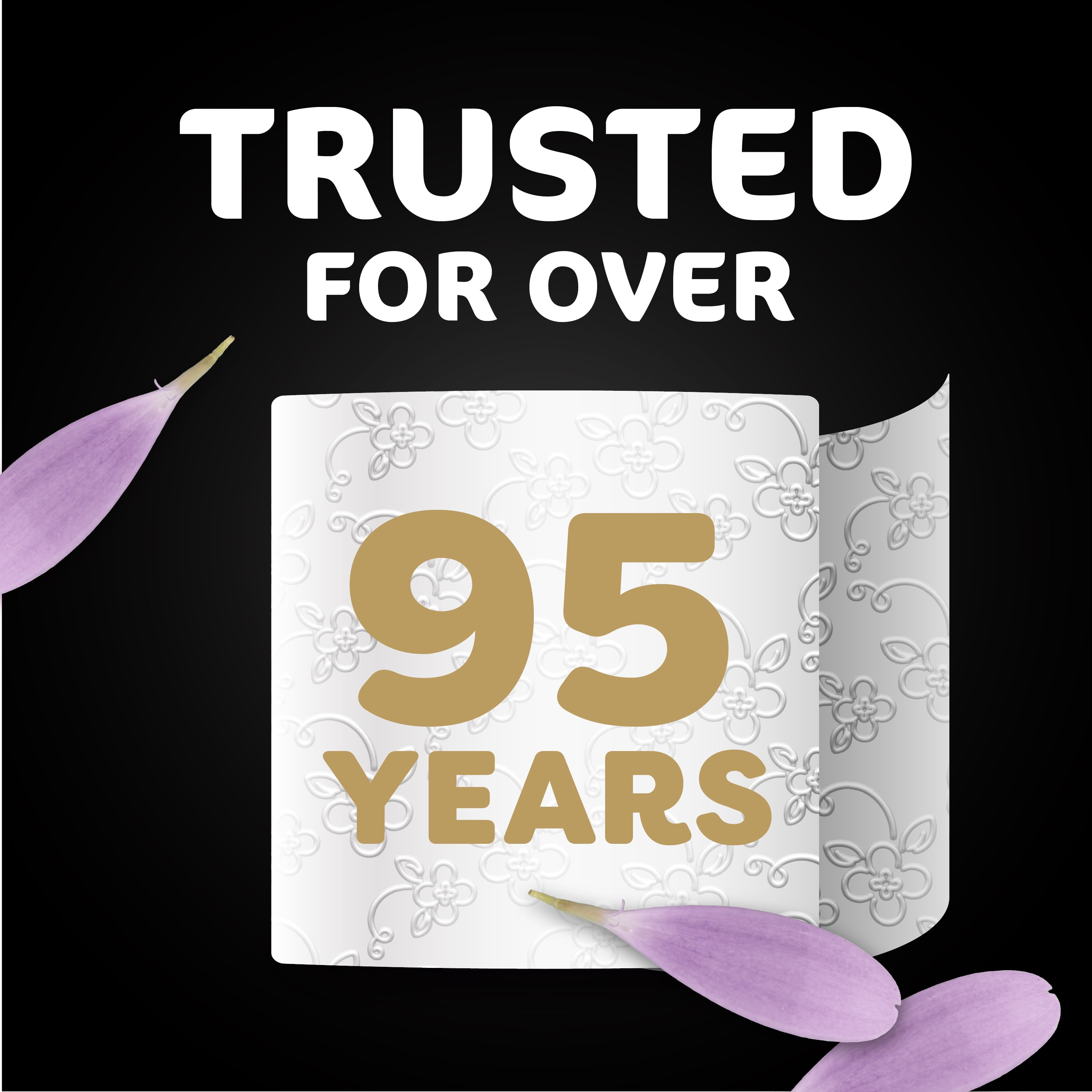 Purex UltraLuxe Premium Soft & Strong Toilet Paper, Hypoallergenic and Septic Safe, 12 Mega Rolls = 48 Single Rolls.