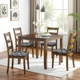 thumbnail image 6 of Black and White Geometric Boho Pattern Seat Covers for Dining Room Chairs Set Of 4,Stretch Printed Washable Chair Seat Cover with Elastic Ties and Button,Removable Waterproof Couch Cushion Covers, 6 of 6