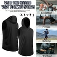 thumbnail image 2 of Paquete de 3 camisetas sin mangas para hombre con capucha, secado rápido, gimnasio, entrenamiento, f Abanopi Chaleco con capucha de los hombres, 2 of 7