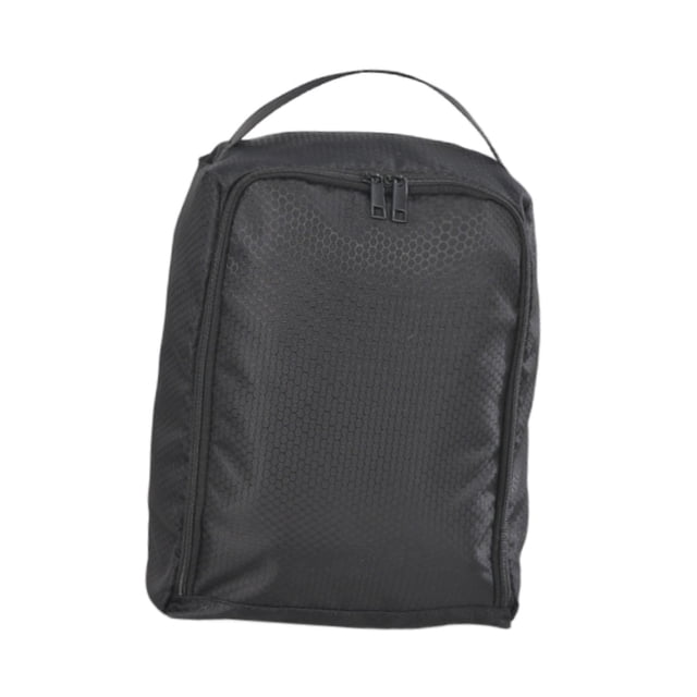 Bolsa para zapatos de golf ligera para exteriores con asa, ventilación y organizador portátil. Negro